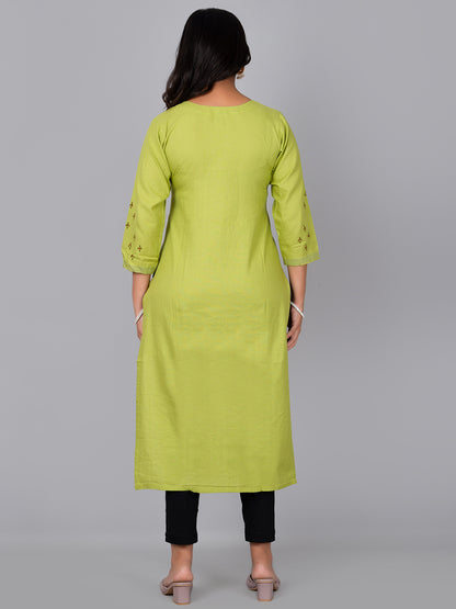 Straight Kurti With Block Print