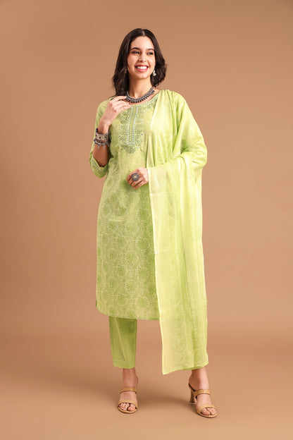 Designer Kurta Pant Dupatta set