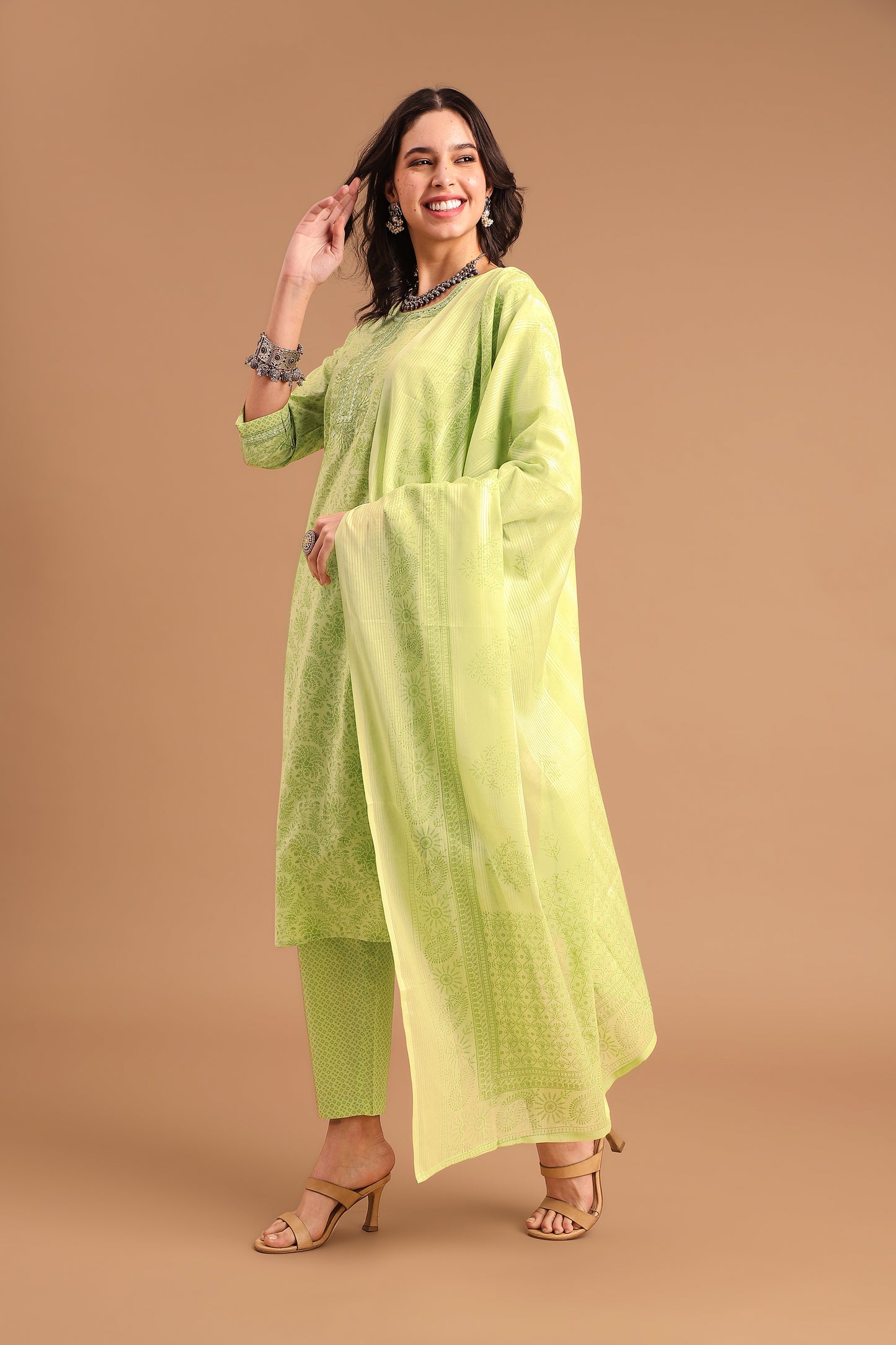 Designer Kurta Pant Dupatta set