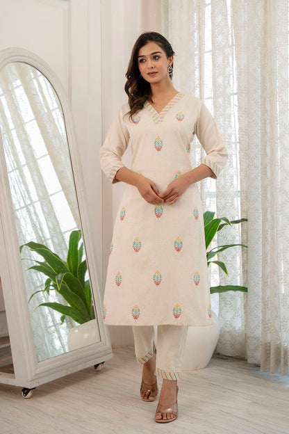 Designer Co-erd A-line Kurta Pant set