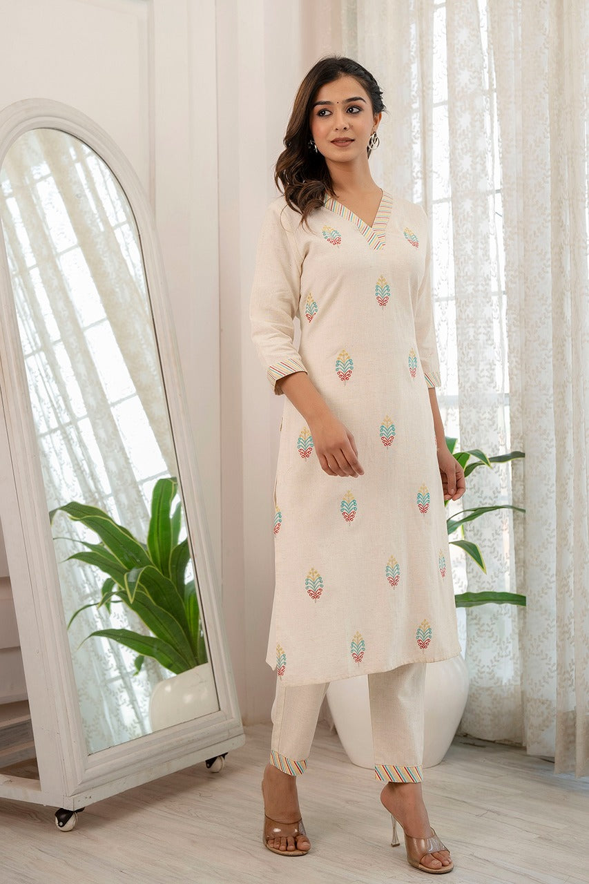 Designer Co-erd A-line Kurta Pant set