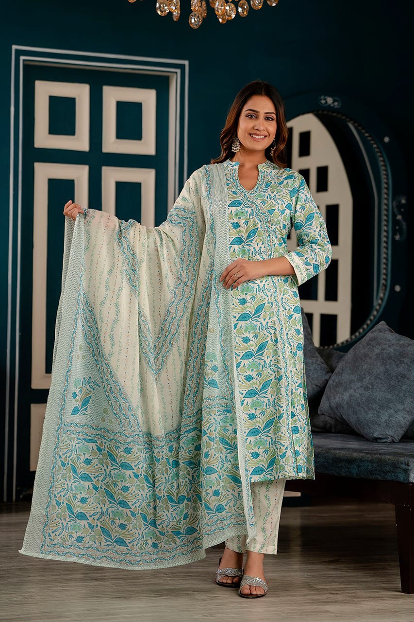 Designer Kurta Pant Dupatta set