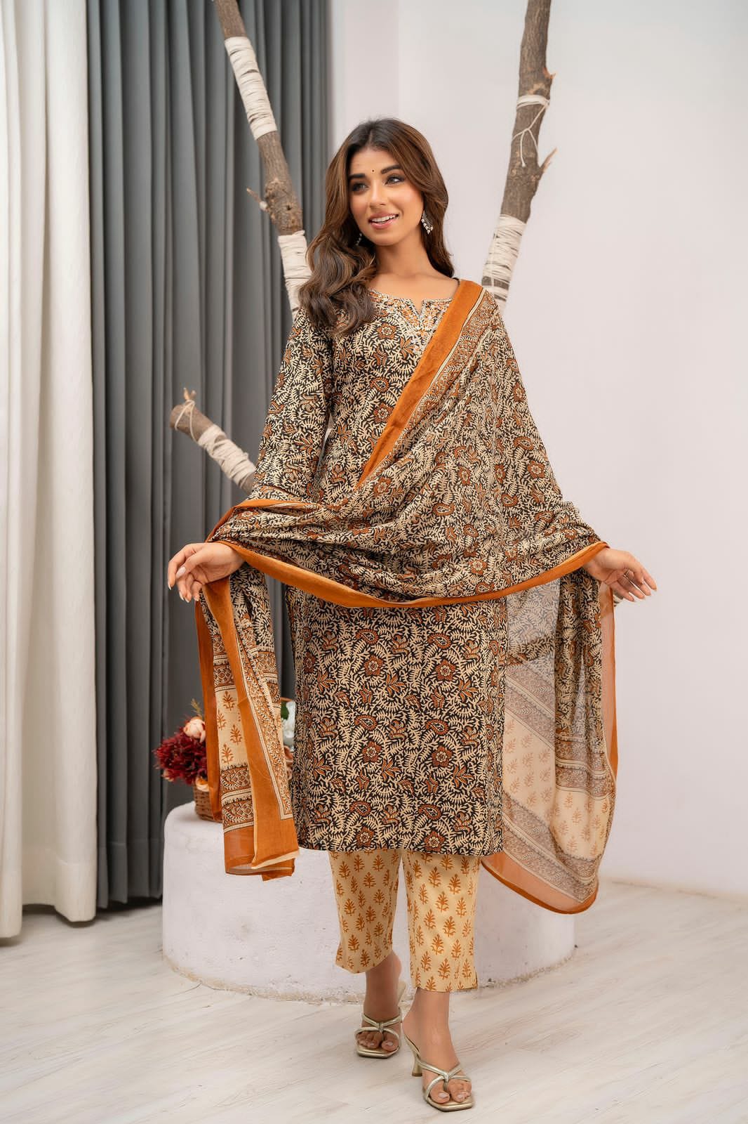 Designer Kurta Pant Dupatta set