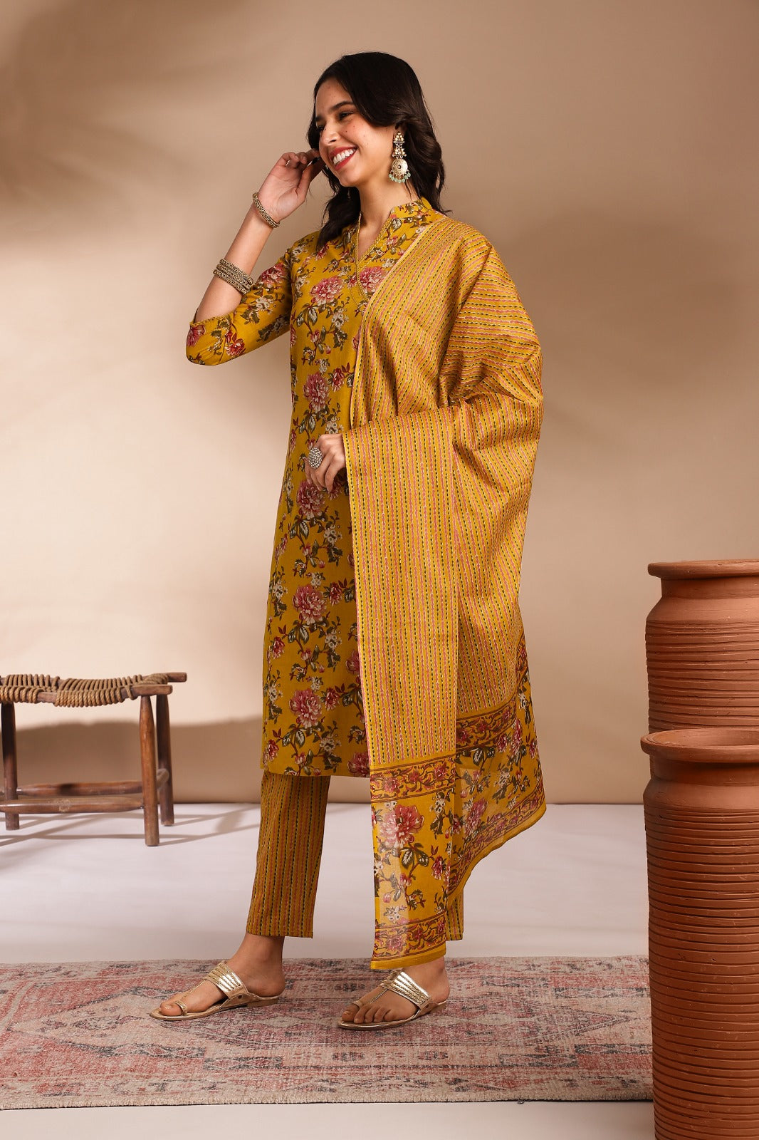 Designer Kurta Pant Dupatta set