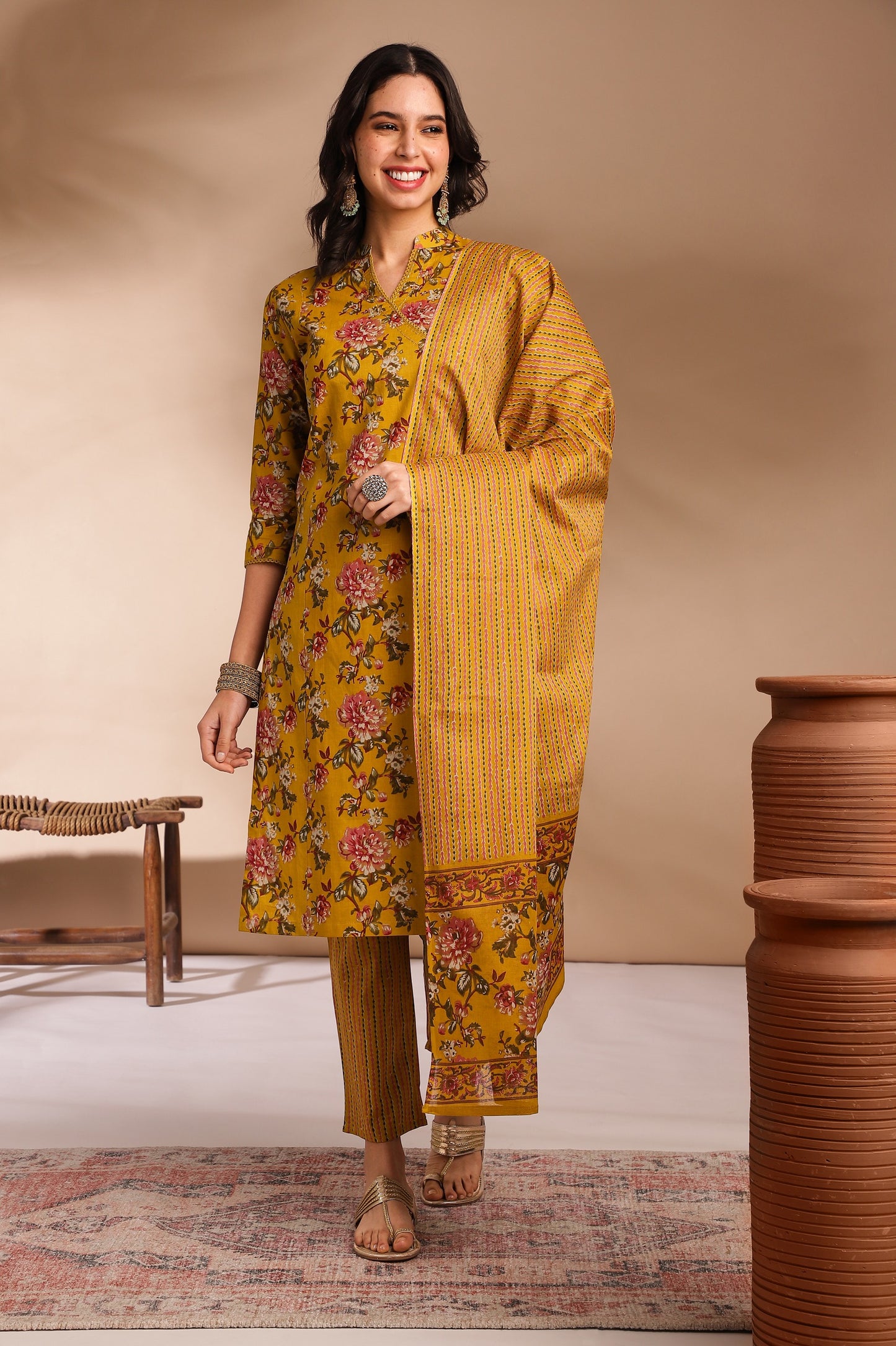 Designer Kurta Pant Dupatta set