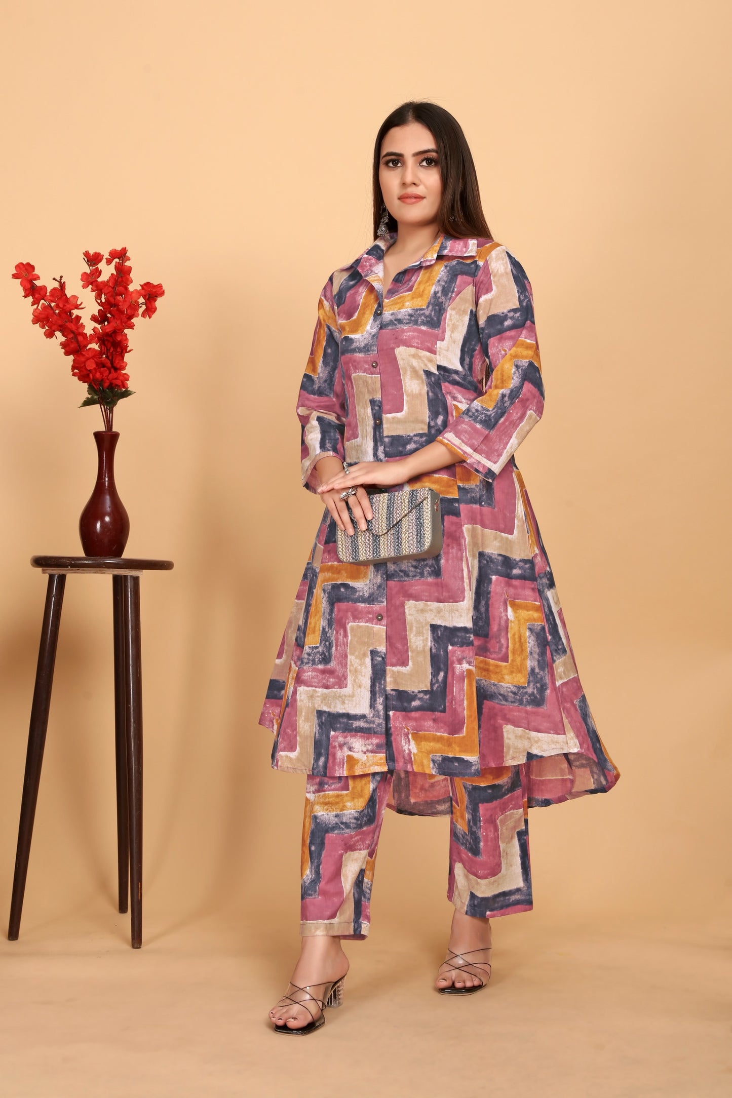 Designer co-erd A-line kurta Pant set